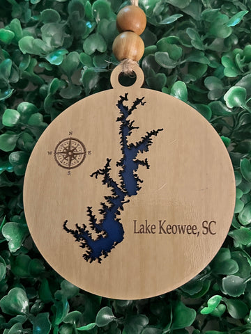 Lake Keowee SC Christmas Ornament