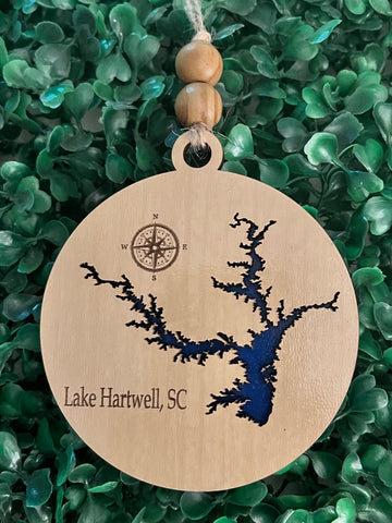 Lake Hartwell SC Christmas Ornament