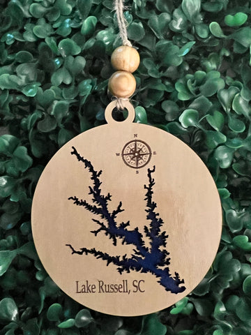 Lake Russell SC Christmas Ornament