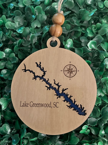 Lake Greenwood SC Christmas Ornament