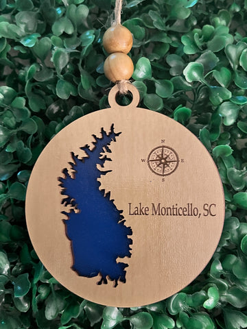 Lake Monticello SC Christmas Ornament