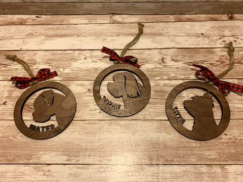 Personalized Dog Ornaments