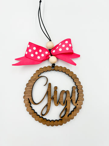 “Gigi” Car Charm